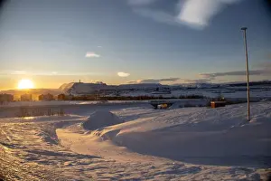 Swedish Lapland Prints: Panoramic mountain view in Kiruna