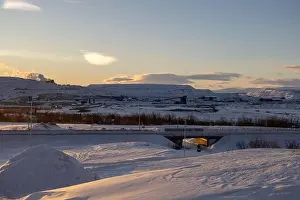 Swedish Lapland Prints: Panoramic mountain view in Kiruna