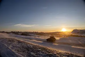 Swedish Lapland Prints: Panoramic mountain view in Kiruna