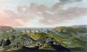 This panoramic oil painting by Hendrik Danckerts