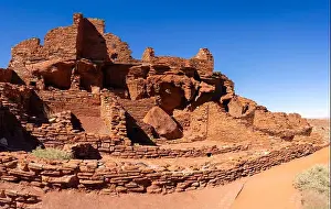 First Nations Prints: Panoramic photograph of Wupatki Pueblo