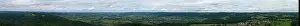 Baden Wuerttemberg Prints: Panoramic shot with villages and forest in Baden Wuerttemberg by drone