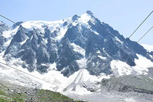 Montblanc Prints: A panoramic view of European Alps on a sunny day