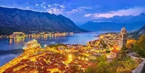 Images Dated 5th October 2017: Panoramic view of Kotor Old Town, Montenegro