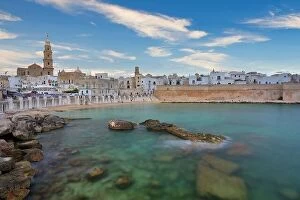 Images Dated 15th July 2017: Panoramic view of Monopoli. Puglia, Southern Italy. Sea in summer. Italian resort