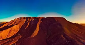 Scenic Background Prints: Panoramic view of the volcanic mountains of Fuerteventura