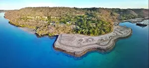 Guanacaste Prints: PAPAGAYO, COSTA RICA -17 MAR 2019- Aerial view of the Andaz Peninsula Papagayo Resort