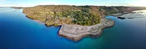 Guanacaste Prints: PAPAGAYO, COSTA RICA -17 MAR 2019- Aerial view of the Andaz Peninsula Papagayo Resort