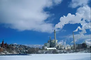 Blue Collar Prints: The paper mill in Berlin NH Androscoggin River Northern Forest