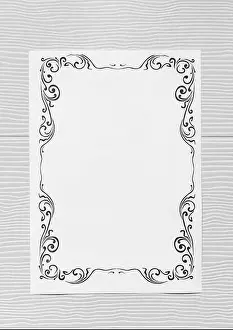 Booklet Prints: Empty paper blank sample design white template sheet background