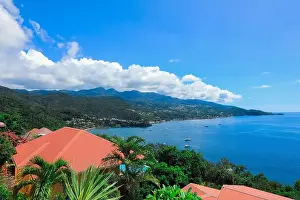 Island Lagoon Prints: Paradise Landscape of the Guadeloupe Island, Caribbean islands