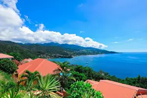 Island Lagoon Prints: Paradise Landscape of the Guadeloupe Island, Caribbean islands