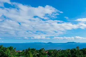 Island Lagoon Prints: Paradise Landscape of the Guadeloupe Island, Caribbean islands