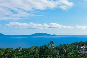 Island Lagoon Prints: Paradise Landscape of the Guadeloupe Island, Caribbean islands