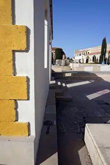 Surrounded Prints: Paralimni, Cyprus, A courtyard with a paved surface