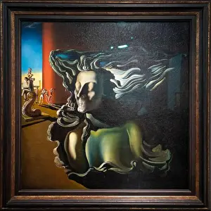 Dreaming Prints: Paris, France - 11 09 2024: Surrealism exposition. The Dream painted by Salvador Dali