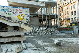 Rubble Prints: Paris, France, Building Construction Site
