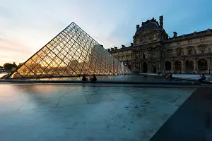 Paris, France - May 7, 2016: The Louvre Museum is one of the world's largest museums and a historic monument. A central landmark of Paris, France