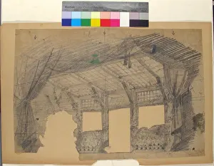 Set Design Prints: This Paris Opera stage set design represents a greenhouse