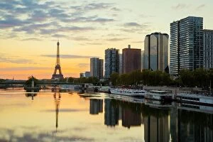 Images Dated 8th May 2016: Paris skyline with Eiffel tower in background