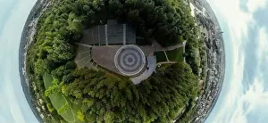 Lithuanian Prints: Park on the hill in Vilnius city