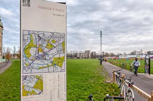 Cambridge Prints: Parker's Piece, a green space near the centre of Cambridge