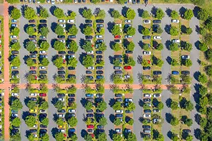 Aerial Shot Prints: Parking OLG Hamm, Higher Regional Court Hamm