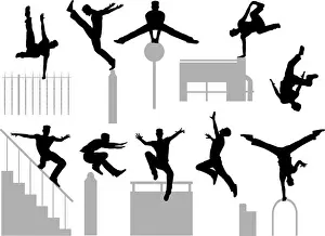 Poses Prints: Parkour poses
