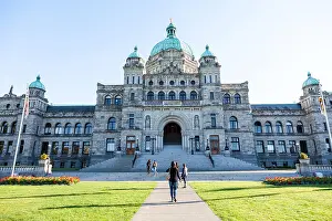 Columbia Prints: Parliament buildings in Victoria, Canada, North America
