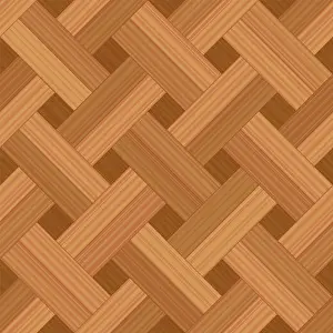 Weave Prints: Parquet pattern, basket weave double row style - illustration of an extraordinary wood flooring pattern - seamless