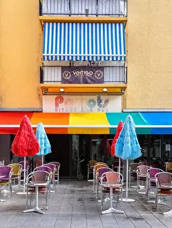 Vertical Image Prints: Parrots Pub & Terrace, Sitges, Spain