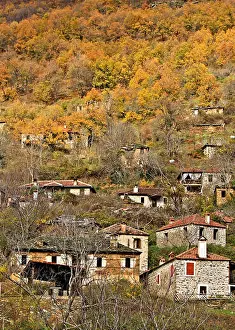 Secrets Prints: Partial view of picturesque Skoteina village