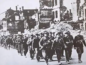 Minsk Prints: Partisan parade in liberated Minsk in 1944