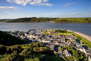 Villages Prints: Passage East, County Waterford - from where the small car ferry terminal sails over Waterford Harbour to Ballyhack