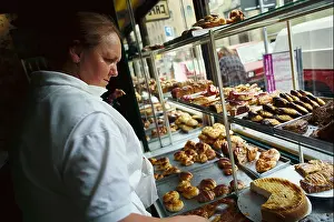 Pastries Prints: Pastry shop Schneller, Amalienstr. Munich, Bavaria Germany, Food