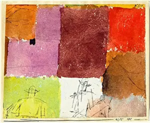 Paul Klee, Composition with Figures, abstract painting, 1915
