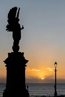 East Sussex Prints: The Peace Statue, on the Brighton / Hove border Seafront, East Sussex, UK