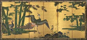 Peacocks and Bamboo, late 1500s