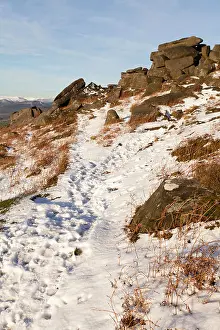 Kinder Prints: The Peak District National Park. Stanage Edge in Winter
