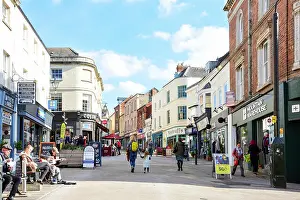 Cotswolds Prints: Pedestrianised High Street, Stroud, Gloucestershire, England, United Kingdom