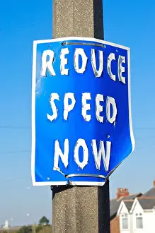 Bent Prints: Peeling road traffic sign