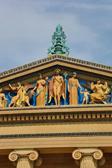 Philadelphia Prints: Pennsylvania Philadelphia USA United States America architecture art detail downtown Greece mythology museum sculptures