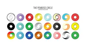 Infinity Prints: Penrose impossible circle collection