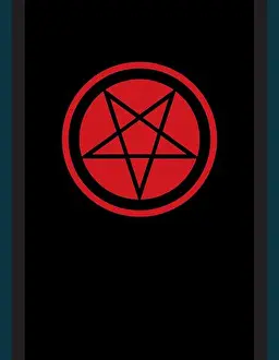 Occult Prints: The Pentacle of Dark Art. The Title Pentagram inverted — Ancient Emblem of Witchcraft and Necromancy