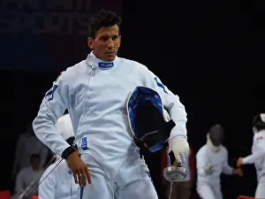 Lima Prints: Pentathlon Fencing; Emmanuel Zapata from Argentina in Action at the Lima 2019 Pan American Games
