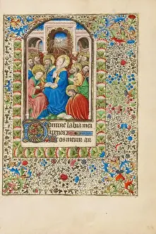 Floral Design Prints: Pentecost; Book of Hours, about 1440-1450