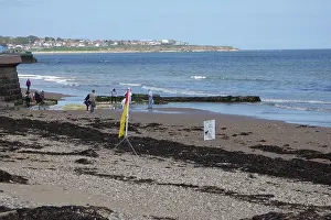 People on Roker Beach, sunderland