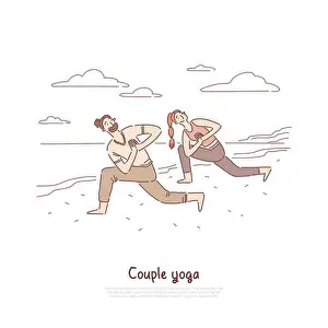Working Out Prints: People in sportive clothing working out outdoor