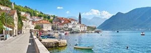 Images Dated 4th October 2017: Perast panoramic landscape view, Kotor Bay, Montenegro