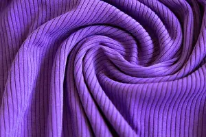 Folded Prints: Very peri show texture of ribbed cotton fabric